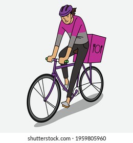 Coloured illustrations of people with different occupation who continued in providing goods and services in this time of pandemic.
