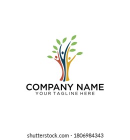 Family Tree Logo Stock Vector (Royalty Free) 421786201