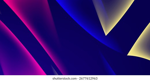 Diseño de Vector de fondo oscuro de luces de neón de colores en eps 10