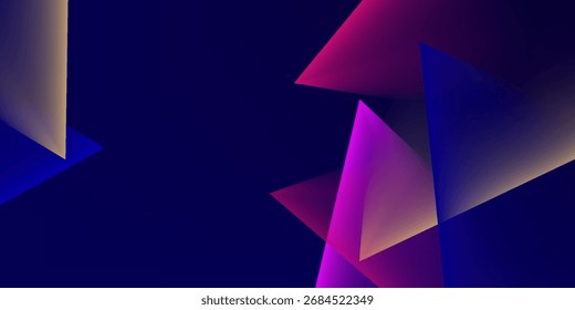 Diseño de Vector de fondo oscuro de luces de neón de colores en eps 10