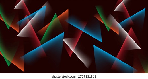 Diseño de Vector de fondo oscuro de luces de neón de colores en eps 10