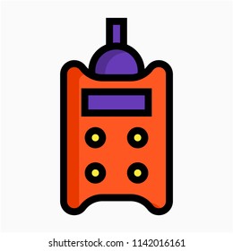 Coloured outline portable tool pixel perfect vector icon