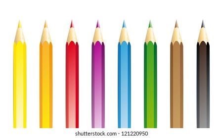 coloured pencils