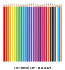 Coloured pencils.