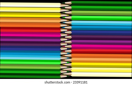 Coloured pencils