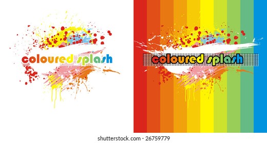 coloured splash