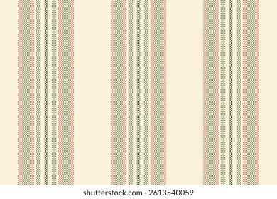 Coloured stripe vector background, silky fabric vertical texture. Ornament lines textile seamless pattern in papaya whip and pastel colors palette.