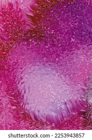 Coloured swirl effects for background or wall art. Shades of pink in a liquid pattern, reflecting the light