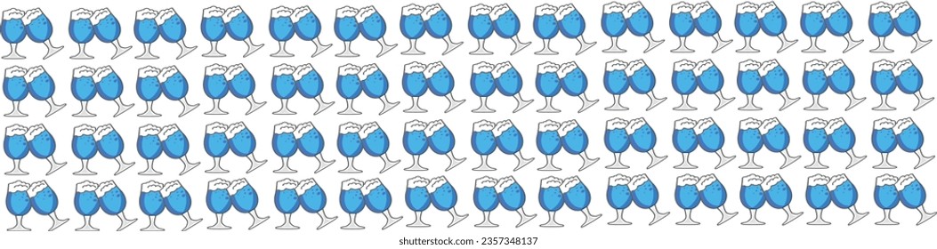 Coloured Vector Beer art Background 