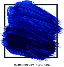 Coloured watercolor background with square frame for text.