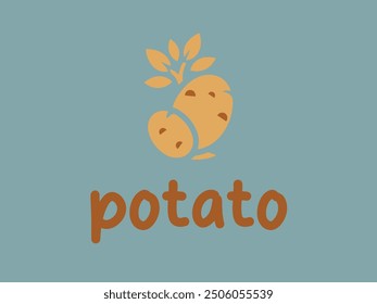 coloureful creative potato logo design 