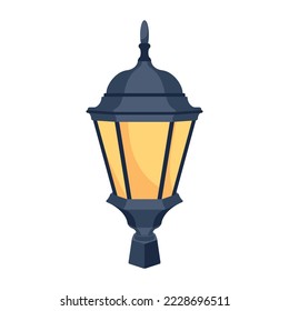 A colourful 2d icon of street light 