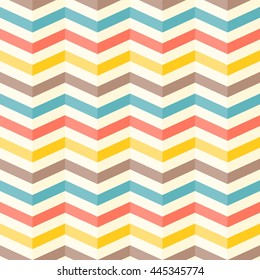 colourful 3d chevron seamless pattern background, retro style