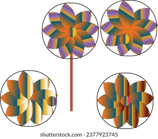 a colourful 3d cute design shape 