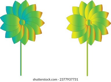 un colorido diseño de flores adorables en 3d