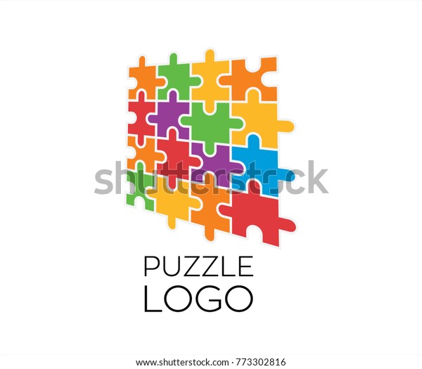 Colourful 3d Puzzle Logo Vector Graphics Stock Vector (Royalty Free ...