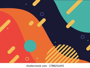 Colourful abstract art background, Graphics element vector background