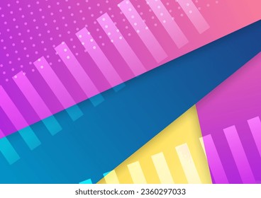 Fondo colorido y abstracto. Fundas abstractas modernas, diseño de cubiertas mínimas. Fondo geométrico colorido, ilustración vectorial.