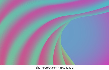 Colourful abstract background twisted tubes for advertising, vector illustration