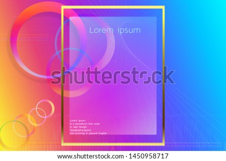 The colourful abstract backgrounds with consisting of circles and small lines that are designed for printing as posters, invitation cards, cover of all kinds of books and publications. Vector illustra