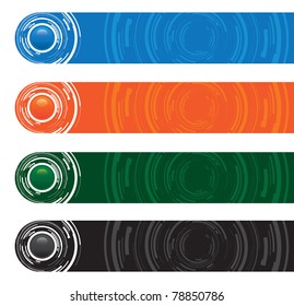 colourful abstract banners