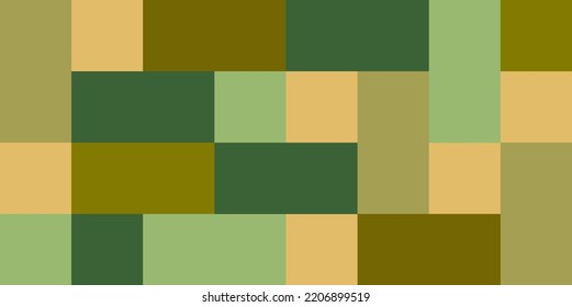 Colourful Abstract Block Background. Block Pattern. Print Design. Graphic Design. Vector Pattern. Geomatic Wallpaper. Green Colour. Natural Tone.