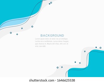 colourful abstract blue and grey wavy retro background for cover, banner, label, wallpaper, presentation, card, layout, template, web etc. vector design.
