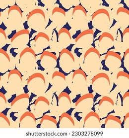 Colourful Abstract Brush strokes pattern design for fashion textiles, graphics and crafts
