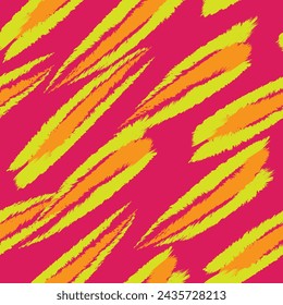 Colourful Abstract Brush strokes pattern design for fashion textiles, graphics and crafts