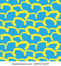 Diseño de patrones de trazos de pinceladas Abstractas coloridas para textiles de moda, gráficos y artesanías