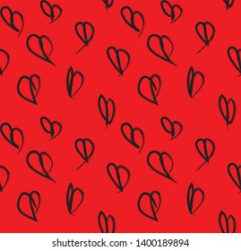 Colourful Abstract Brushstroke Seamless Pattern Background