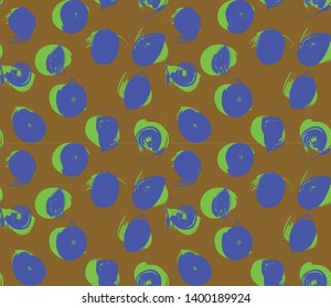 Colourful Abstract Brushstroke Seamless Pattern Background