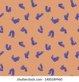 Colourful Abstract Brushstroke Seamless Pattern Background