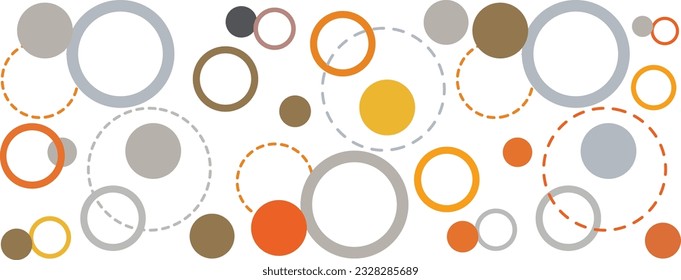 Colourful abstract circles vector illustration