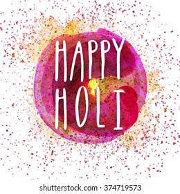 Colourful abstract design decorated Poster, Banner or Flyer design for Indian Festival of Colours, Happy Holi celebration.