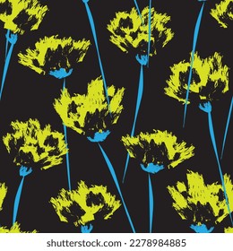 Resumen de color Diseño de patrones sin costura floral para textiles de moda, gráficos, fondos y artesanías