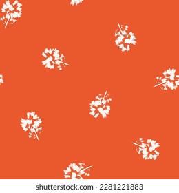 Colourful Abstract Floral seamless pattern design for fashion textiles, graphics, backgrounds and crafts