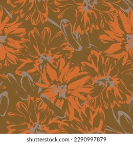 Resumen de color Diseño de patrones sin costura floral para textiles de moda, gráficos, fondos y artesanías