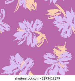 Colourful Abstract Floral seamless pattern design for fashion textiles, graphics, backgrounds and crafts