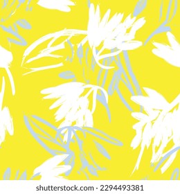 Colourful Abstract Floral seamless pattern design for fashion textiles, graphics, backgrounds and crafts