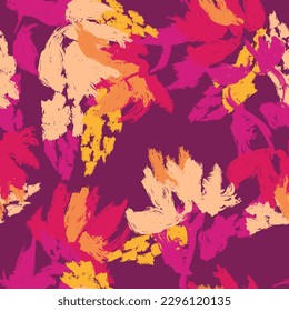 Colourful Abstract Floral seamless pattern design for fashion textiles, graphics, backgrounds and crafts