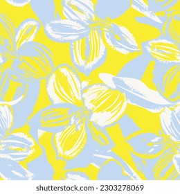 Colourful Abstract Floral seamless pattern design for fashion textiles, graphics, backgrounds and crafts