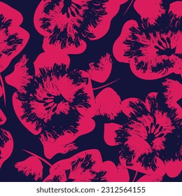 Colourful Abstract Floral seamless pattern design for fashion textiles, graphics, backgrounds and crafts