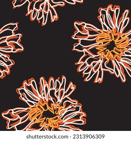 Colourful Abstract Floral seamless pattern design for fashion textiles, graphics, backgrounds and crafts