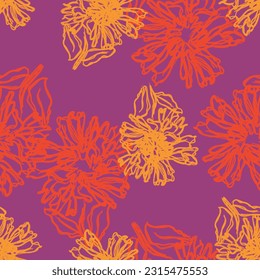 Resumen de color Diseño de patrones sin costura floral para textiles de moda, gráficos, fondos y artesanías