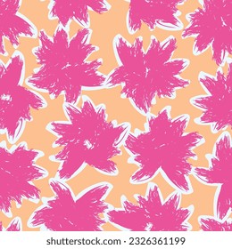 Colourful Abstract Floral seamless pattern design for fashion textiles, graphics, backgrounds and crafts