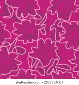 Colourful Abstract Floral seamless pattern design for fashion textiles, graphics, backgrounds and crafts
