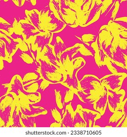 Resumen de color Diseño de patrones sin costura floral para textiles de moda, gráficos, fondos y artesanías