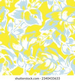Colourful Abstract Floral seamless pattern design for fashion textiles, graphics, backgrounds and crafts