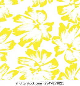 Colourful Abstract Floral seamless pattern design for fashion textiles, graphics, backgrounds and crafts